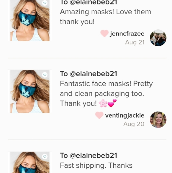 🔮NWT-Fabletics Face Mask-Charcoal Camo-NOW IN - Picture 7 of 12